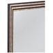 Stepford Black and Cream Rectangular Wall Mirror