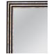 Stepford Black and Cream Rectangular Wall Mirror