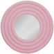 Rigel Glossy Pink Round Wall Mirror
