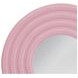Rigel Glossy Pink Round Wall Mirror