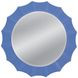 Altair Light Blue Round Wall Mirror