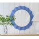 Altair Light Blue Round Wall Mirror