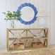 Altair Light Blue Round Wall Mirror