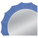Altair Light Blue Round Wall Mirror