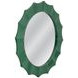 Altair Rich Green Round Wall Mirror