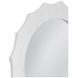Altair Glossy White Round Wall Mirror