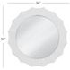 Altair Glossy White Round Wall Mirror