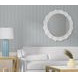 Altair Glossy White Round Wall Mirror