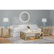 Altair Glossy White Round Wall Mirror