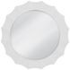 Altair Glossy White Round Wall Mirror