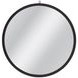 Deneb Matte Black Round Wall Mirror