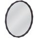 Evageline Charcoal Gray Round Wall Mirror