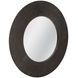 Karolina Matte Black Round Wall Mirror