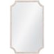 Hendrix Distressed White Rectangular Wall Mirror