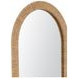 Jaleene Warm Natural Tan Arched Floor Mirror