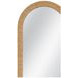Jaleene Warm Natural Tan Arched Floor Mirror