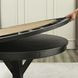 Rylie Black 48" Round Game Top Dining Table with Storage