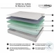 Chime White 10" Full Luxury Firm Mattress with Foundation