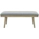 Vida Gray 49" Upholstered Dining Bench