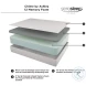 Chime Memory Foam 12" White California King Ultra Plush Mattress