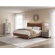 Edwin Suede King Upholstered Wing Shelter Bed