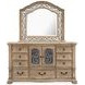 Marisol Fawn 9 Drawer Dresser with Arched Mirror