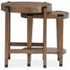 Kaysen Wallaby and Matte Black Round Nesting End Table