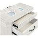 Lyndhurst Vintage White 3 Drawer Nightstand with USB Charging