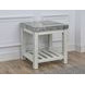 Canova Gray Rectangular Marble Top End Table