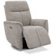 Mable Maze Tan Swivel Power Recliner with Power Headrest and Power Lumbar