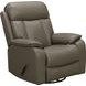 Mac Lynn Smokey Gray Leather Swivel Glider Recliner