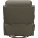 Mac Lynn Smokey Gray Leather Swivel Glider Recliner