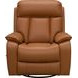 Mac Caleigh Sand Leather Swivel Glider Recliner