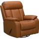 Mac Caleigh Sand Leather Swivel Glider Recliner