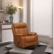 Mac Caleigh Sand Leather Swivel Glider Recliner