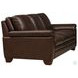 Ironvale Chestnut Leather 84" Sofa