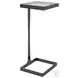 Maisel Gunmetal Glass Top Square Cigar Table