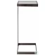 Maisel Gunmetal Glass Top Square Cigar Table