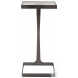 Maisel Gunmetal Glass Top Square Cigar Table