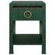 Malcolm Dyed Green Grasscloth Rectangular 1 Drawer Side Table