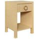 Malcolm Natural Grasscloth Rectangular 1 Drawer Side Table