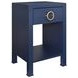 Malcolm Textured Navy Rectangular 1 Drawer Side Table
