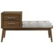Zuma Gray Upholstered Bench