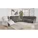 Alpine Airy Midnight 6 Piece Modular Power Reclining Sectional
