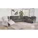 Alpine Airy Midnight 6 Piece Modular Power Reclining Sectional
