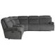 Alpine Airy Midnight 6 Piece Modular Power Reclining Sectional