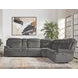 Alpine Airy Midnight 6 Piece Modular Power Reclining Sectional