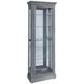 Medley Gray 2 Side Entry Door Accent Curio Cabinet with LED Lighting
