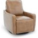 Mara Fresco Honey Leather Zero Wall Swivel Power Recliner