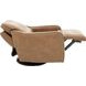 Mara Fresco Honey Leather Zero Wall Swivel Power Recliner